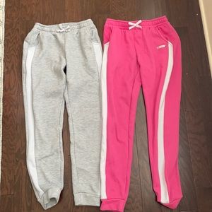 2 pairs of joggers/ sweatpants for girls
